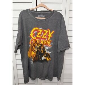 Ozzy Osbourne Bark at the Moon Graphic Rock Band T-Shirt Men's Size XL Gray